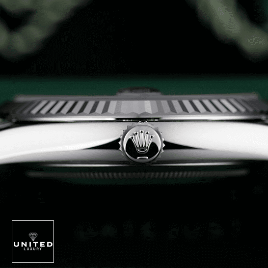 rolthtex Datejust Fluted Stainless Steel Case Crown Pusher Replica