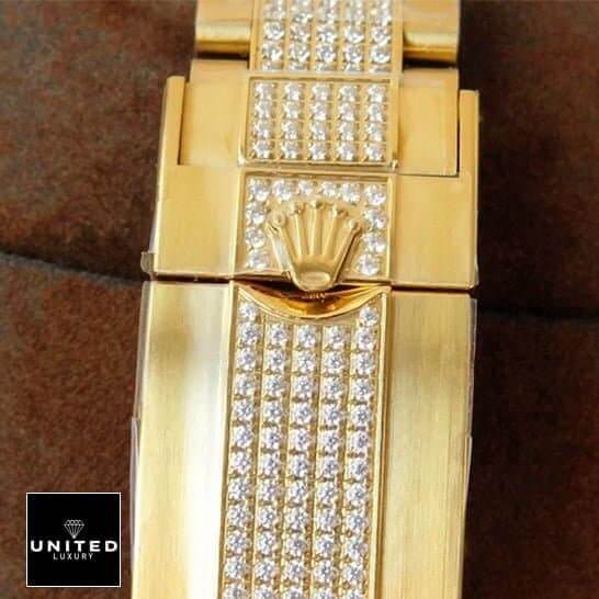 rolthtex GMT-Master II 116748SANR Yellow Gold with Gem-Set Oyster Bracelet