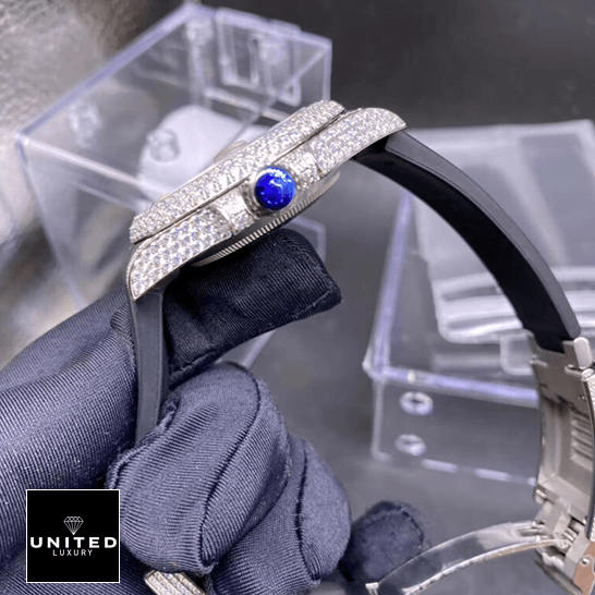 rolthtex Submariner 116336 Diamond Replica Crown / Diamond push button