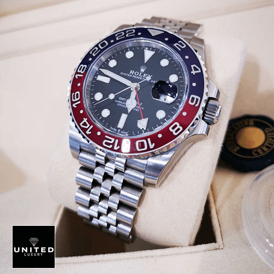 rolthtex GMT-Master II "Pepsi" Jubilee 116520 Deluxe Replica Edition rolthtex gmt rolthtex Gmt Master 116719BLRO Blue & Red Bezel Replica Jubilee Bracelet