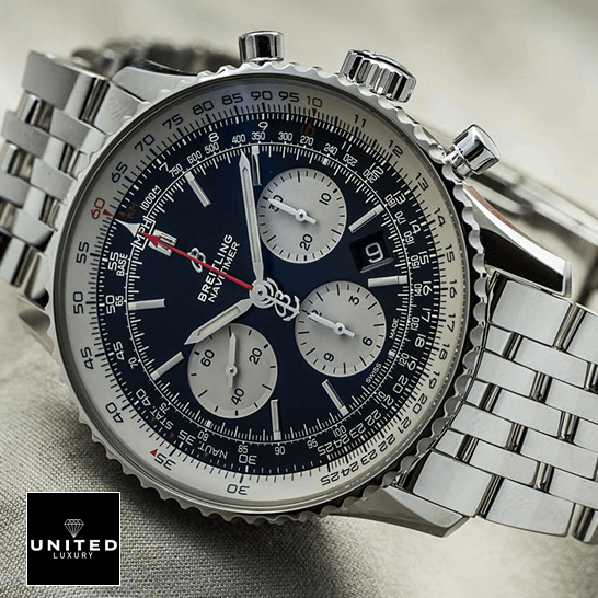 brethtitling Navitimer B01 AB0127211C1A1 "Chronograph" True Clone 1:1 brethtitling navitimer AB0127211C1A1 replica tiltedleft