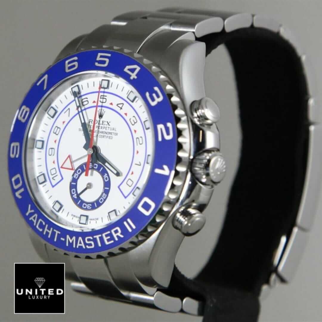 rolthtex Yacht Master II Stainless Steel Oyster Replica side view