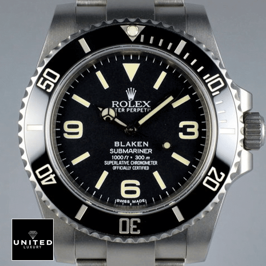 rolthtex Blaken Submariner 6190 Replica close view