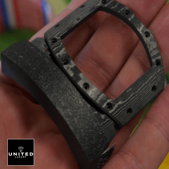 Richthtard Mithtlle  Rm011 Carbon Bracelet Replica on the hand