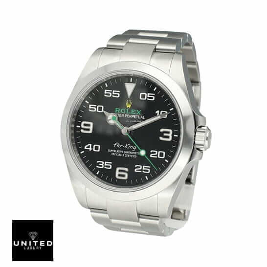 rolthtex Air King 126900 Replica Steel Crown Pusher