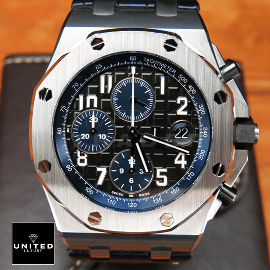 Audthtemars Pigthtuet Royal Oak Offshore 26470ST "The Batman" Master Replica 1:1 Audthtemars Pigthtuet royal oak offshore chronograph 26470ST.OO .A028CR.01 front two audemars_piguet_royal_oak_offshore_chronograph_26470ST.OO_.A028CR.01_front_two
