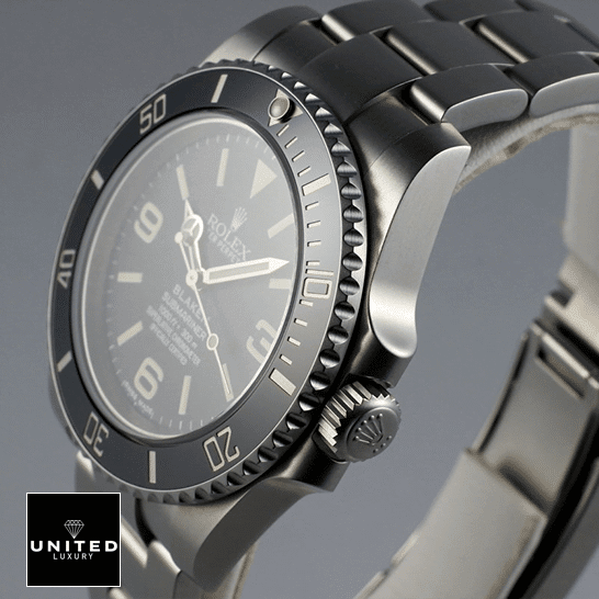 rolthtex Blaken Submariner Black Dial 6190 Replica Side view