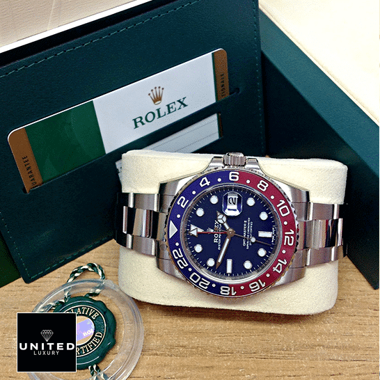 rolthtex GMT-Master II 116719BLRO "Pepsi" Authentic Replica Edition rolthtex gmt master II blue dial amp redblue 116719BLRO dial rolthtex GMT-Master II Blue Dial & Red/Blue Bezel 116719BLRO Replica & Guarantee Card