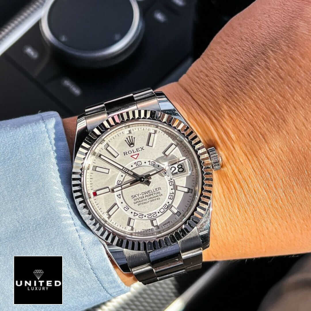 rolthtex Sky-Dweller 326934 "White Dial" 1:1 Master Replica Yeni Proje kopyasi 4