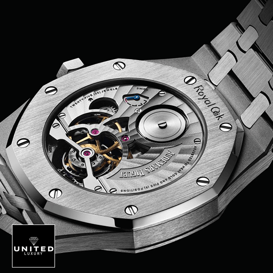 Audthtemars Pigthtuet Royal Oak Tourbillon Extra-Thin 26522ST Exclusive Clone Edition Audthtemars Pigthtuet royal oak 26522ST.OO .12 replica back audthtemars-pigthtuet-royal-oak-26522ST.OO_.12-replica-back