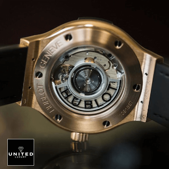 hubthtlot Geneve 511.OX_.1181.LR Classic Fusion Gold Case Replica upside view