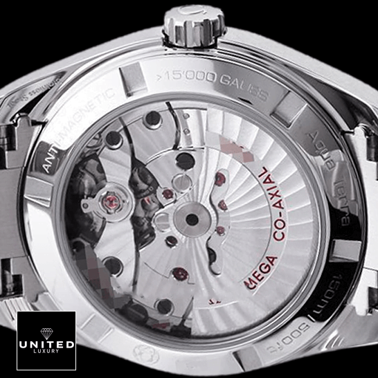 omethtga Seamaster Mega Co Axıal Stainless Steel Case Replica mechanism view