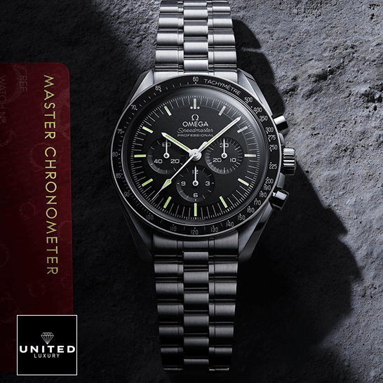omethtga Speedmaster Professional 311.99.42.30.04.001 "White Dial" Ultra Clone 1:1 omethtga Speedmaster Professional Moonwatch Replica moon background