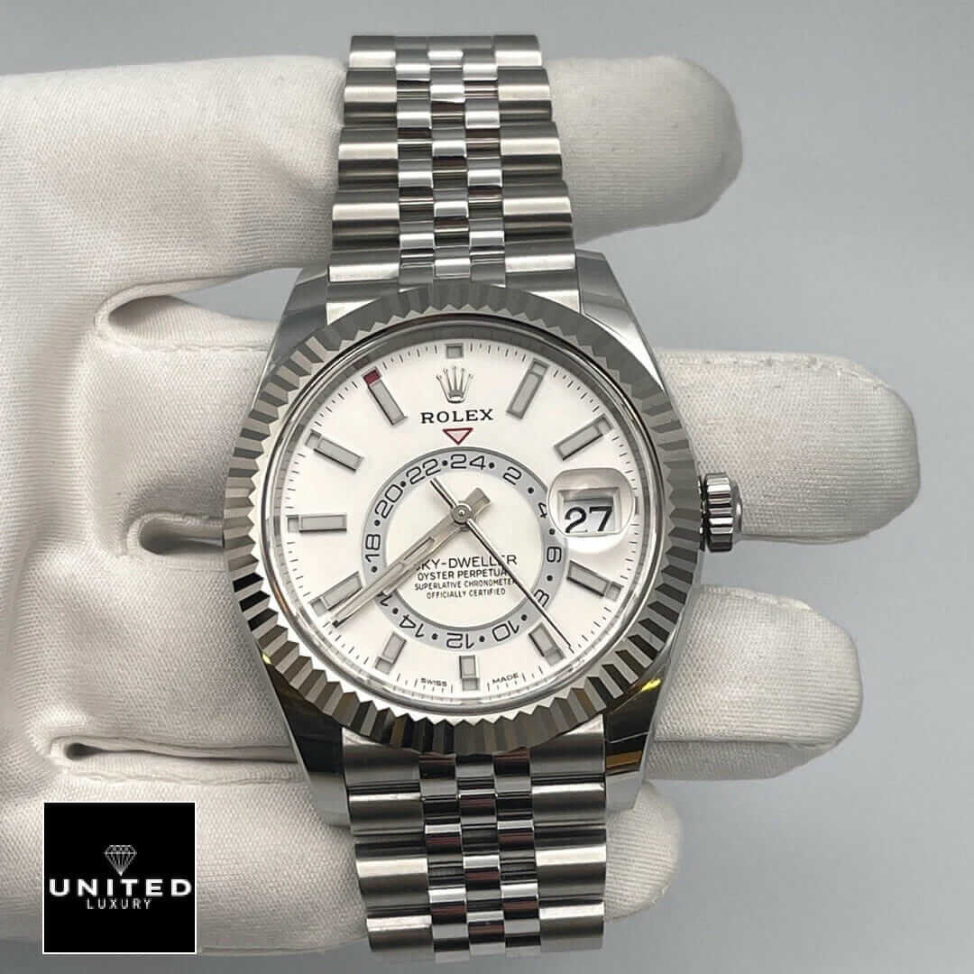 rolthtex Sky-Dweller White Dial