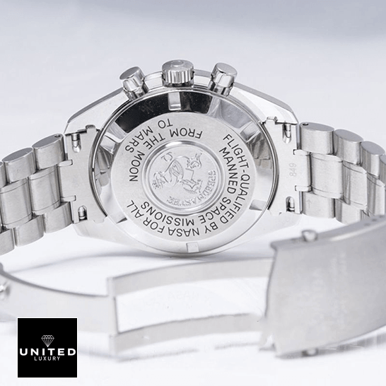 omethtga Speedmaster Steel Case Crown / Push Button Replica opened steel clasp