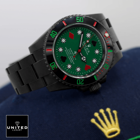 rolthtex Submariner Blaken 114060 Poker Green Dial Replica