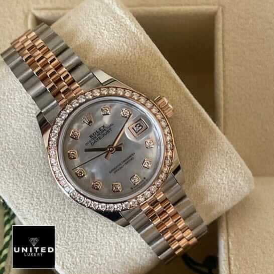 rolthtex Datejust 126233 Gem-Set Bezel Replica Watches in the rolthtex Box