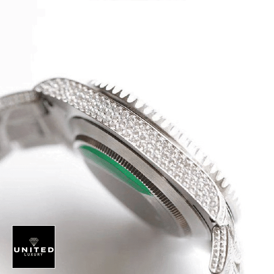 rolthtex Submariner Diamond Custom Case 116610LN-97200 Iced Out Replica