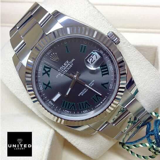rolthtex Datejust 126334 Wimbledon Fluted Bezel Replica