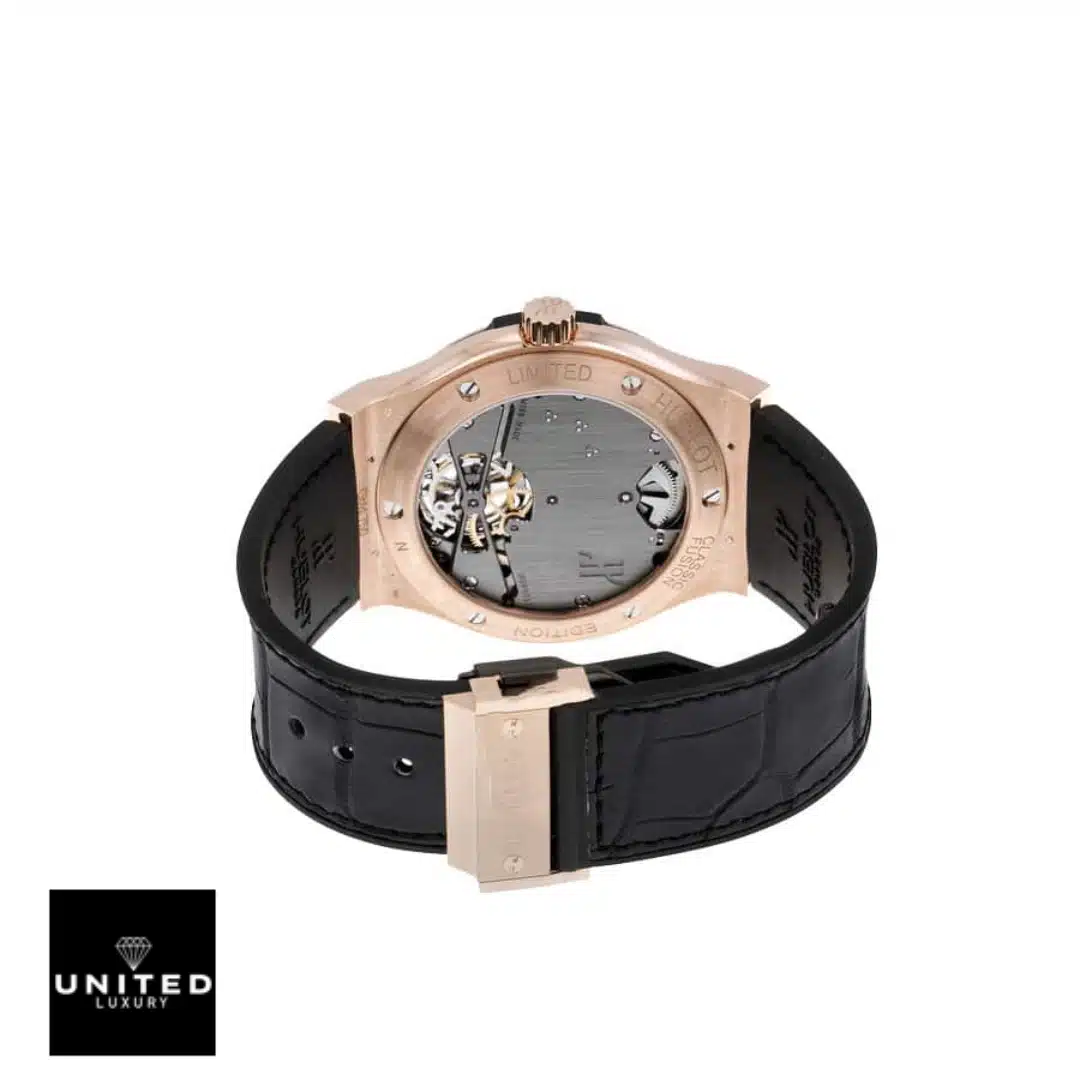 hubthtlot Classic Fusion Tourbillon 505.OX.2610.LR Black Leather Bracelet Replica