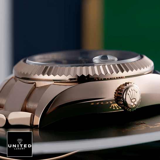 rolthtex Sky-Dweller 326935-0007 Rose Gold Case & Crown Pusher Replica