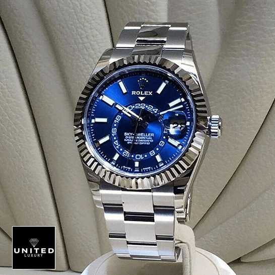 rolthtex Sky-Dweller Blue Dial Stainless Steel 326934-0003 Oyster Replica