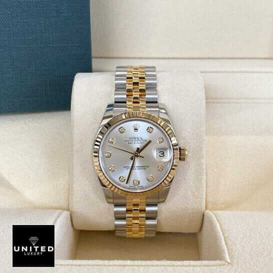 rolthtex Datejust 16233 Signature Replica 1:1 1 19 rolthtex Datejust 16233 White Dial with Diamond Jubilee Replica