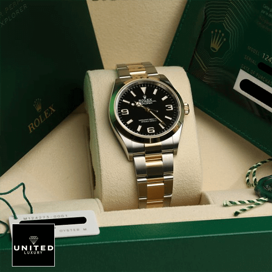 rolthtex 2021 Explorer 124273 Oyster Bracelet Replica in the rolthtex Box & Guarantee Card