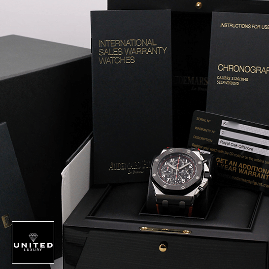 Audthtemars Pigthtuet Royal Oak 26470SO.OO Black Bezel Steel Case Replica in the box