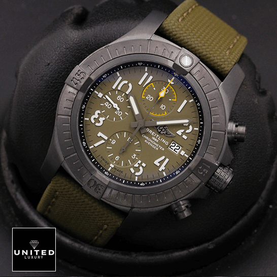 brethtitling Avenger Night Mission V13317101L1X1 "Titanium" Premium Super Clone brethtitling avenger chronograph 45 night mission V13317101L1X1 left