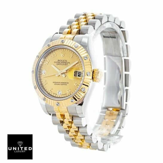 rolthtex Datejust 179313 Gold With Diamond Bezel Replica