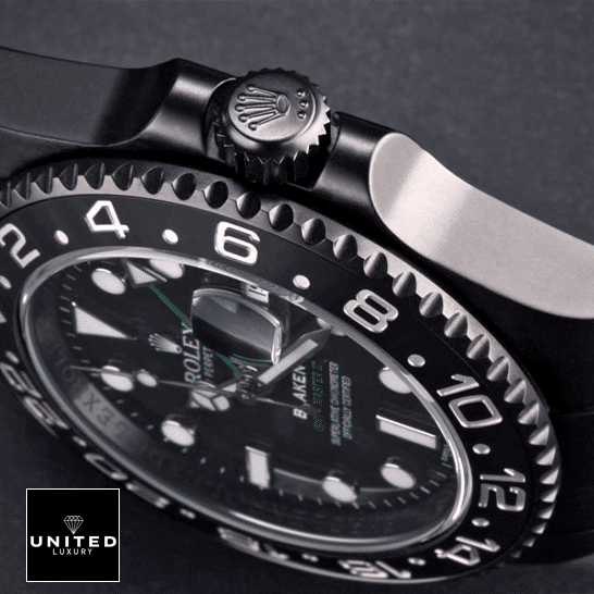 rolthtex Blaken GMT-Master II 116710 Black Case Replica Right side Crown Pusher