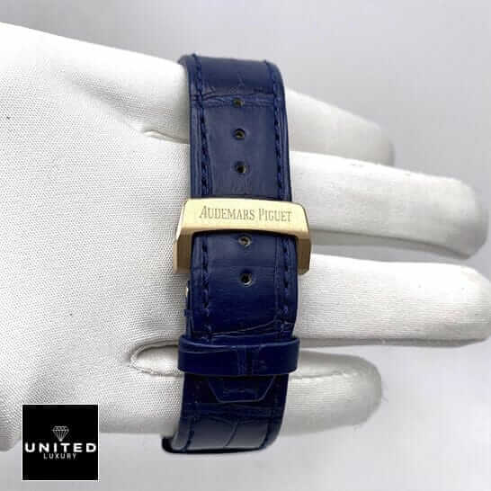 Audthtemars Pigthtuet Royal Oak Offshore Chronograph 26401RO "Blue Leather" Supreme Replica Edition ap 50th anniversay blue dial 6