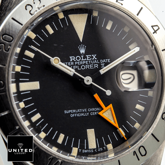rolthtex Explorer II 1655 (Antique) Black Dial WARO025 Replica