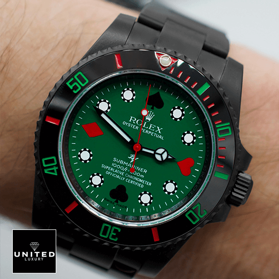 rolthtex 114060 Submariner Blaken 114060 Replica on the wrist