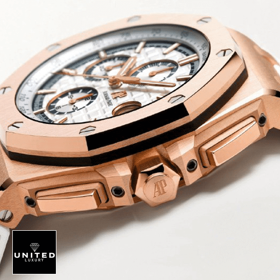 Audthtemars Pigthtuet Royal Oak 26408OR.OO_.A010CA.01 Gold Case Replica side view