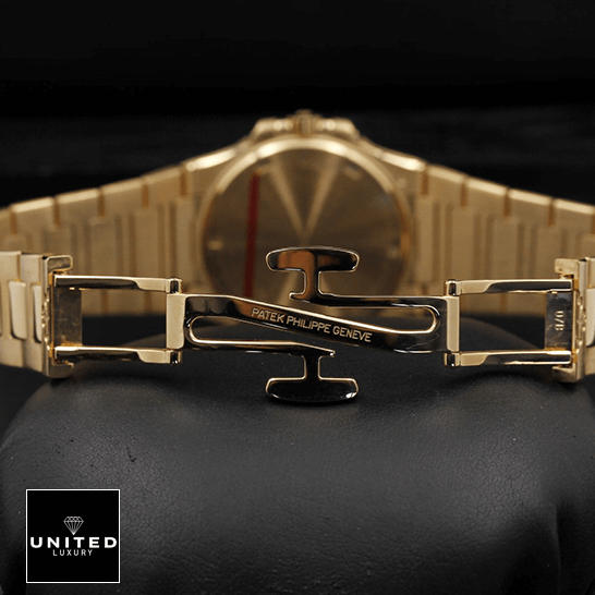 pathttek Philithtppe Nautilus 70101R-012 Rose Gold Bracelet Replica opened clasp