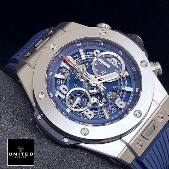 hubthtlot Big Bang Unico Blue 411_NX_5179_RX Blue Dial Replica