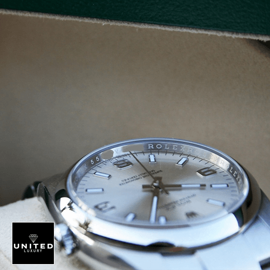 rolthtex Air King Stainless Steel White Dial 114200 Replica in the box