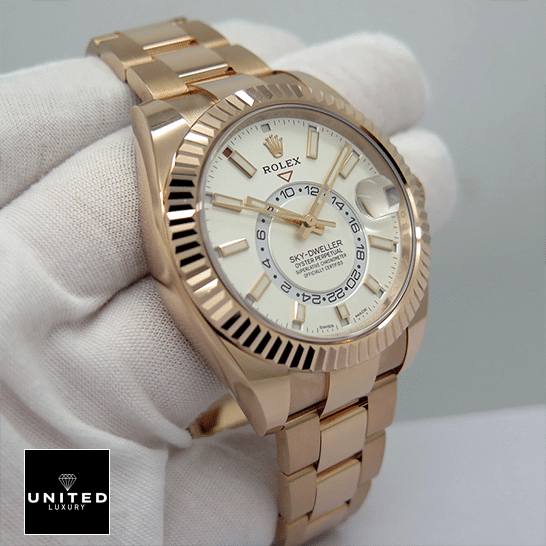 rolthtex Sky-Dweller Rose Gold 326935-0005 Oyster Replica