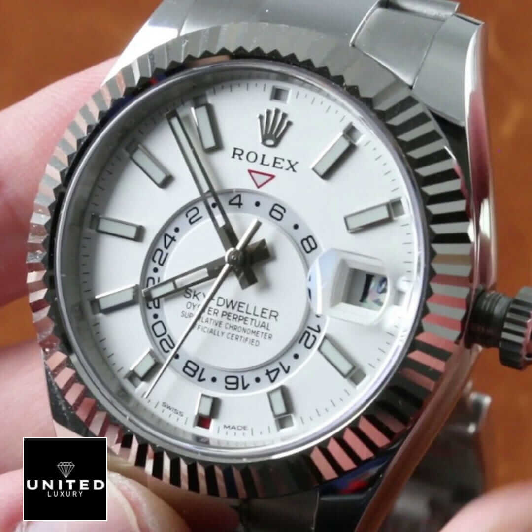 rolthtex Sky-Dweller White Dial
