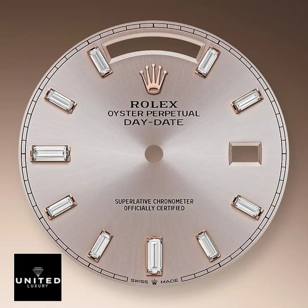 rolthtex Day-Date Everose Gold Diamond Dial 128345PDP Replica