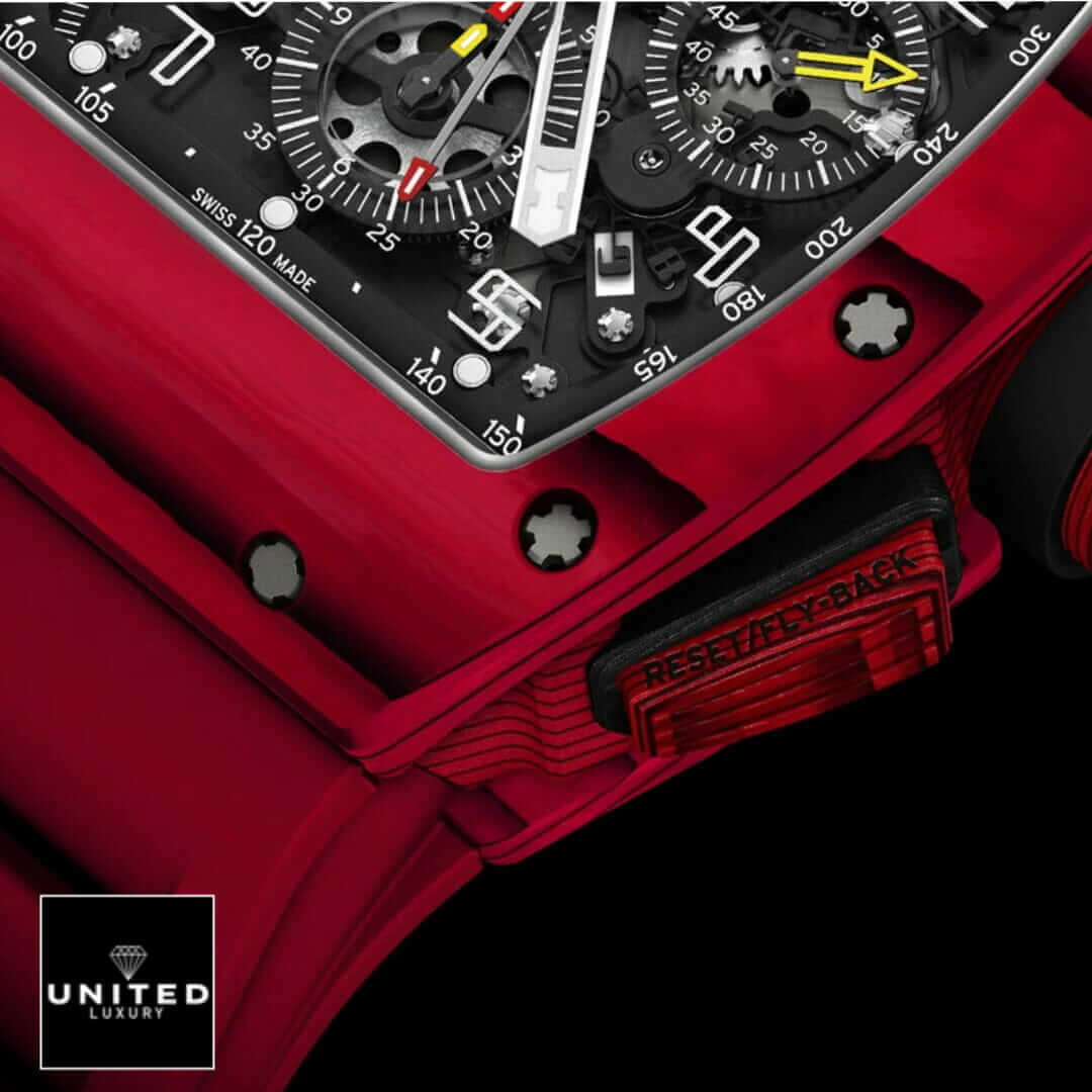 Richthtard Mithtlle  RM1103 Red Black Dial Replica black background