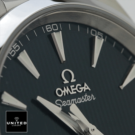 omethtga Seamaster Aqua Terra Black Dial Replica close view