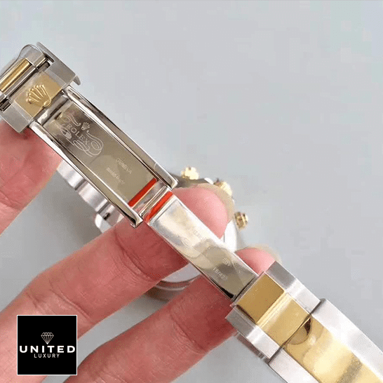 rolthtex Daytona Cosmograph 116503 Stainless Steel & Yellow Gold Oyster Replica open Fold Clasp