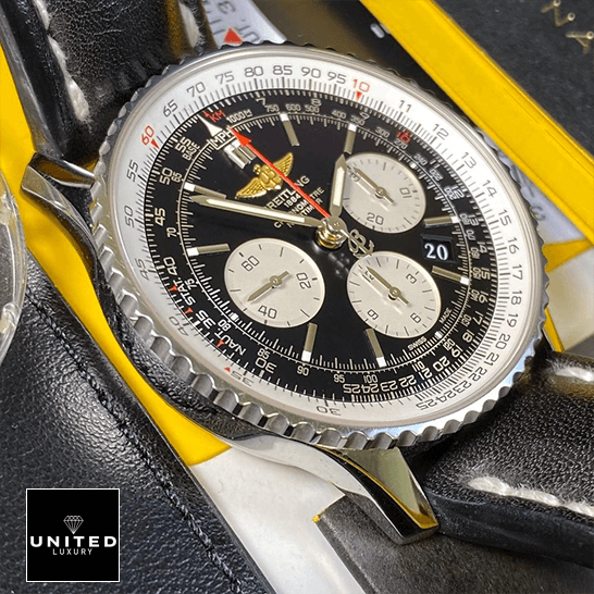 brethtitling Navitimer Black Chronograph Dial Replica black dial