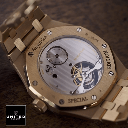 Audthtemars Pigthtuet Royal Oak Tourbliion Stainless Steel Case Replica brown background