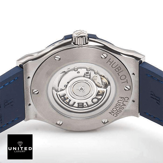 hubthtlot Classic Fusion Automatic Blue Sunray Stainless Steel Case Replica white background
