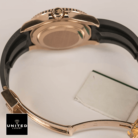 rolthtex Perpetual Yacht-Master Gem-Set Bezel 116695 SATS Handcrafted Clone Quality rolthtex perpetual yacht master with gem set bezel 116695 replica clasp rolthtex Perpetual Leather Bracelet stainless stell case 116695 Replica opened clasp