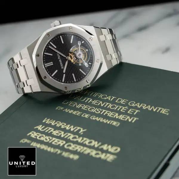 Audthtemars Pigthtuet Royal Oak Tourbillon 26512ST "Black Dial" High Fidelity Replica ap royal oak black dial 1